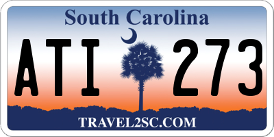 SC license plate ATI273