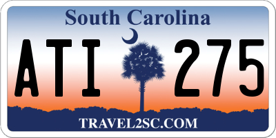 SC license plate ATI275