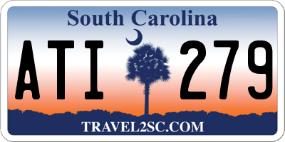 SC license plate ATI279