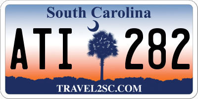 SC license plate ATI282