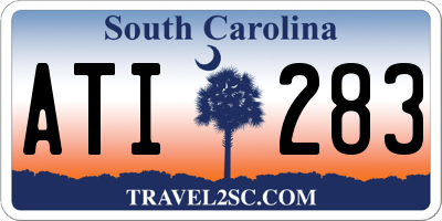 SC license plate ATI283