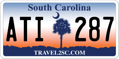 SC license plate ATI287