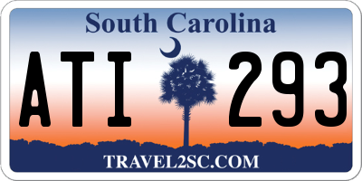 SC license plate ATI293