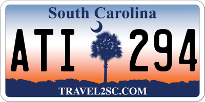 SC license plate ATI294