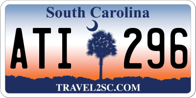 SC license plate ATI296
