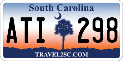 SC license plate ATI298