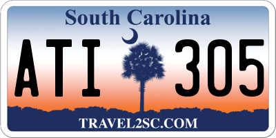 SC license plate ATI305