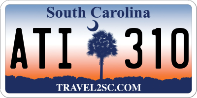 SC license plate ATI310