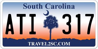 SC license plate ATI317