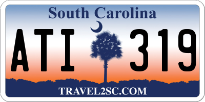 SC license plate ATI319