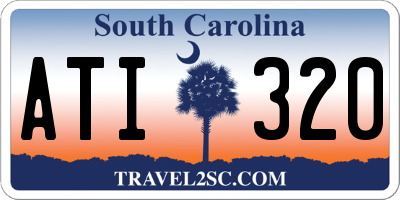 SC license plate ATI320