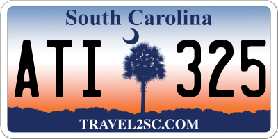 SC license plate ATI325