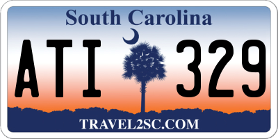 SC license plate ATI329