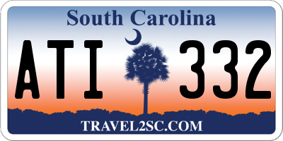 SC license plate ATI332
