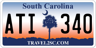 SC license plate ATI340
