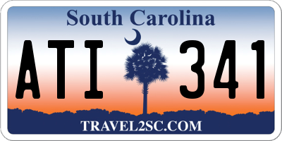 SC license plate ATI341
