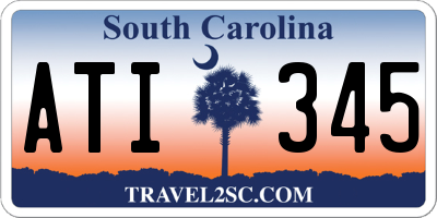 SC license plate ATI345