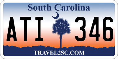 SC license plate ATI346