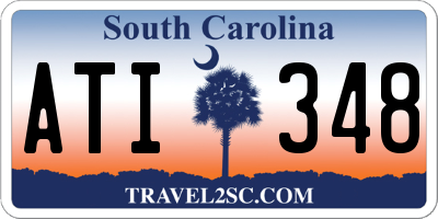 SC license plate ATI348