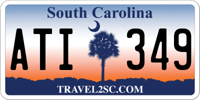 SC license plate ATI349