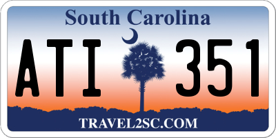 SC license plate ATI351