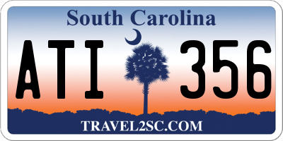 SC license plate ATI356