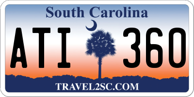SC license plate ATI360