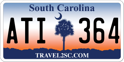 SC license plate ATI364