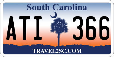 SC license plate ATI366