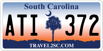 SC license plate ATI372