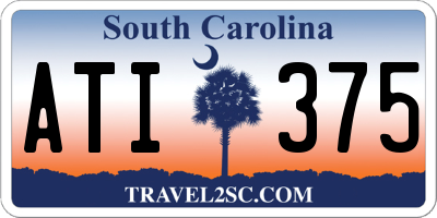 SC license plate ATI375