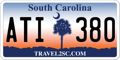 SC license plate ATI380