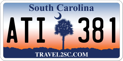 SC license plate ATI381