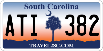 SC license plate ATI382