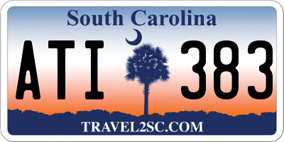 SC license plate ATI383