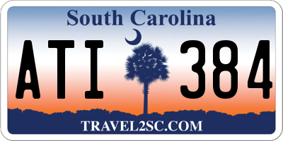 SC license plate ATI384