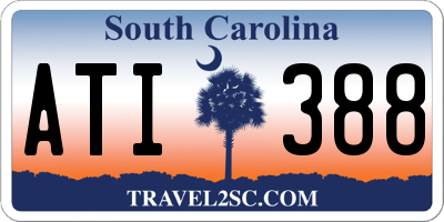 SC license plate ATI388