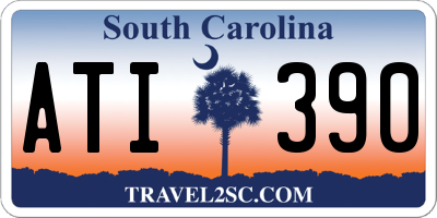 SC license plate ATI390