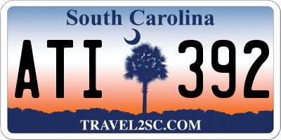 SC license plate ATI392