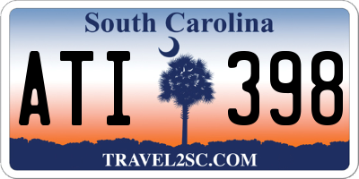 SC license plate ATI398