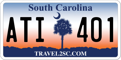SC license plate ATI401