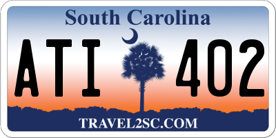 SC license plate ATI402
