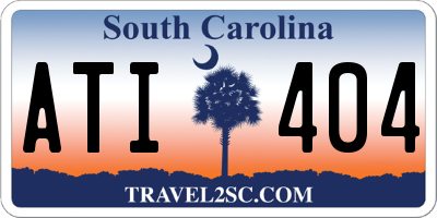 SC license plate ATI404