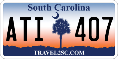 SC license plate ATI407