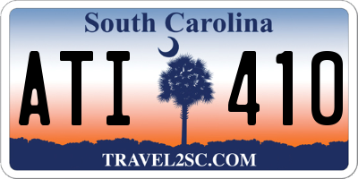 SC license plate ATI410