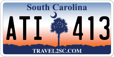SC license plate ATI413