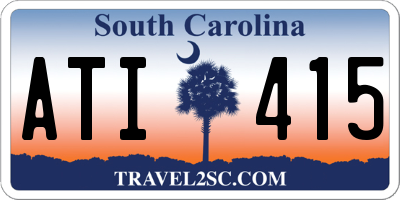 SC license plate ATI415