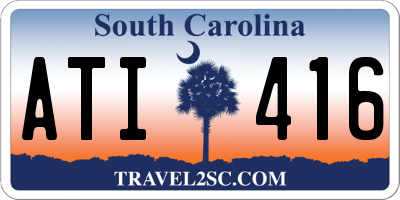 SC license plate ATI416