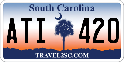 SC license plate ATI420