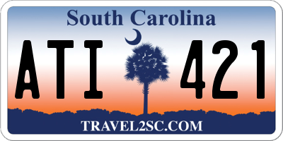 SC license plate ATI421